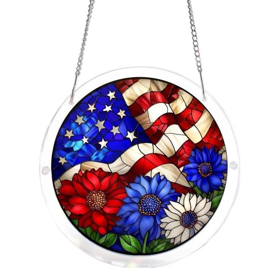Acrylic Puzzle Suncatcher Window Hanging Ornament Stained Glass Style DIY Jigsaw Puzzle Kit for Home Garden Decor