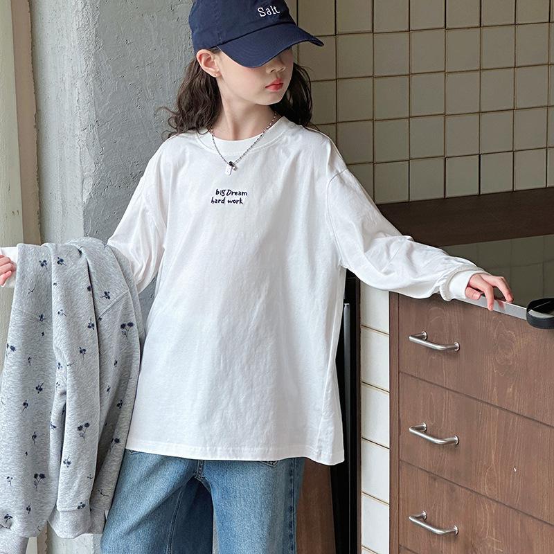 

2025 Spring/Autumn Girls Fashionable Hooded Sweatshirt - All-Over Print for Middle & Big Kids 130cm