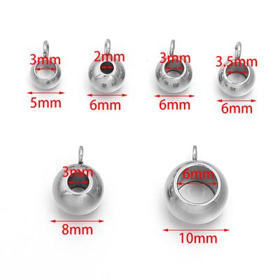 10-20 stuks Roestvrij Staal Afstandhouders Bedels Sluitingen Grote Gat Oogje Kralen Connector Voor Sieraden Maken DIY Oorbellen Armband Hanger