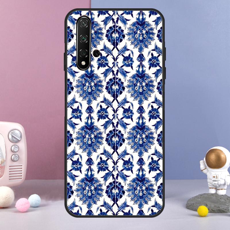 Blue And White Porcelain For Huawei Nova 5T 9 10 SE 7i 8i 11i 12i Y73 Y90 Y70 Y72 Y61 Y91 Y60 P20 P30 P40 Lite Case
