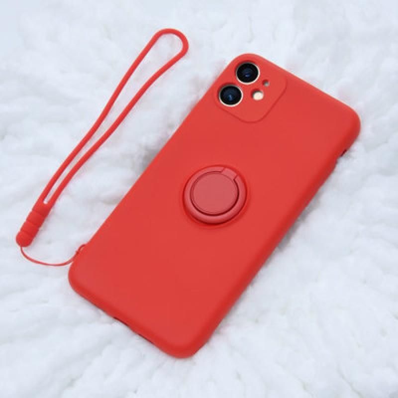 Liquid Silicone Phone Case With Ring Stand IPhone 15 Ultra 14 Pro Max 13 12 11 X Series Full Cover Shockproof Magnetic