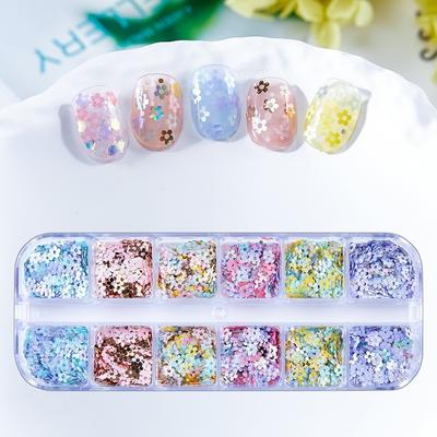 Holographic Nail Art Sequins Laser Shiny Nail Charms New Nail Glitter Flakes  DIY Decoration