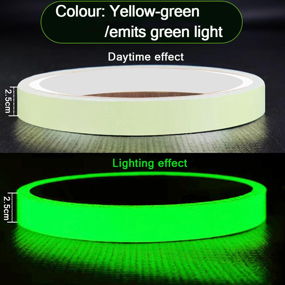 Luminous Fluorescent Night Self-adhesive Glow In The Dark Sticker Tape Safety Security Home Decoration Warning Adhesive Tape