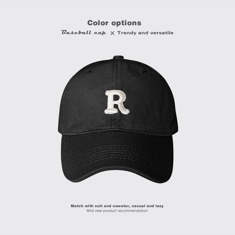 

Big head circumference baseball cap for men and women, new summer face-showing small sun hat, couple trendy baseball cap Adjustable чёрный