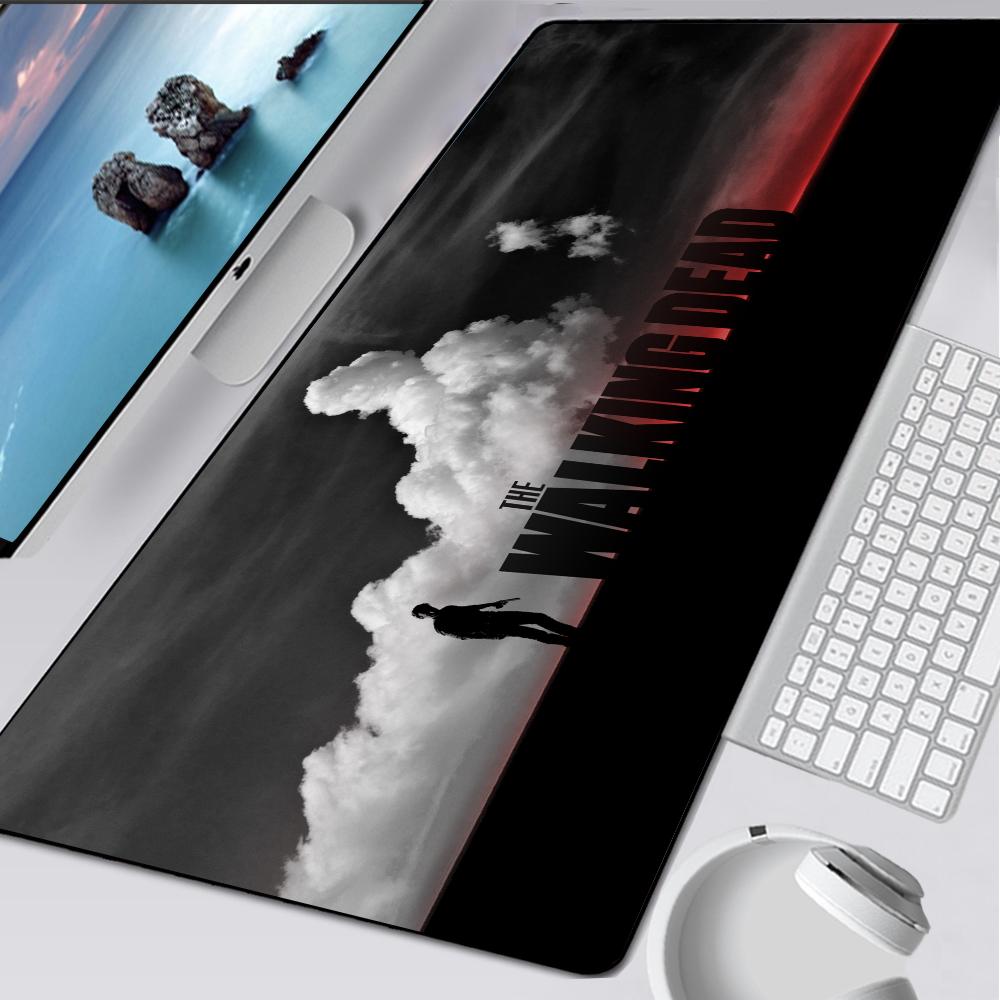 The Walking Dead Large Gaming Mouse Pad Computer Mousepad Pc Gamer Mouse Mat Laptop Mausepad Mouse Carpet Keyboard Mat Desk Pad