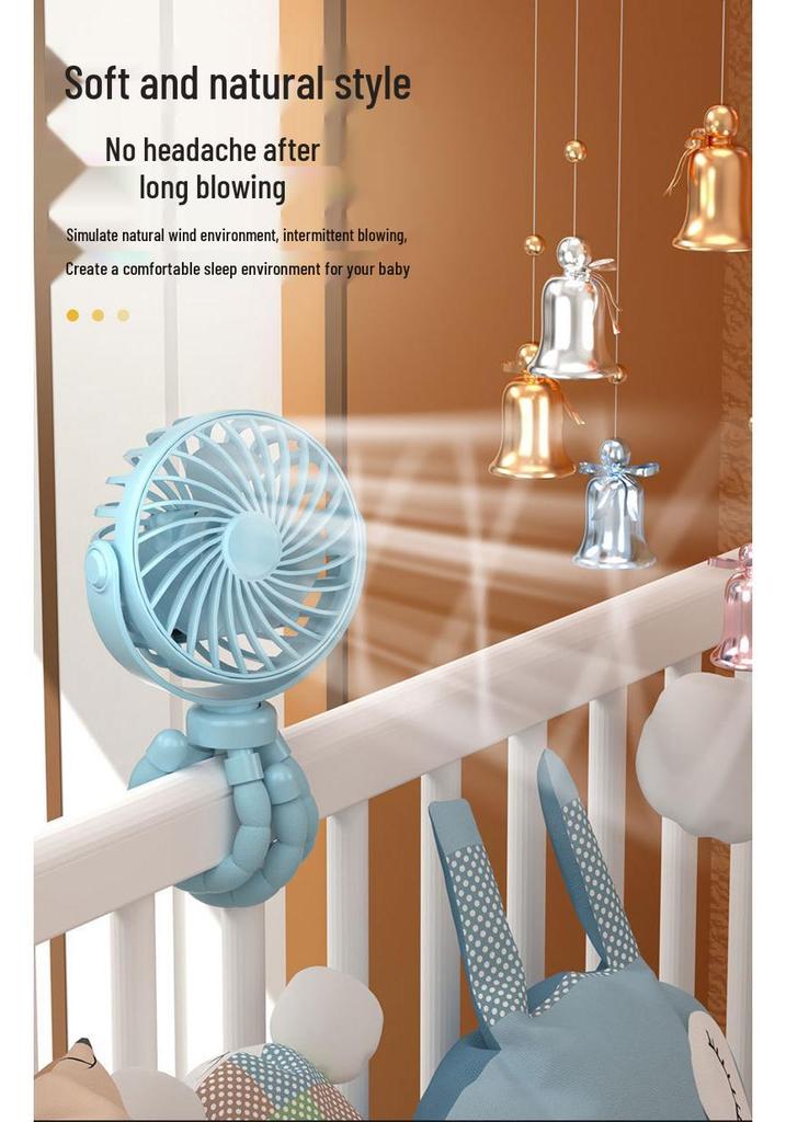 Rechargeable Mini Octopus Handheld Fan: Portable and Desktop Use
