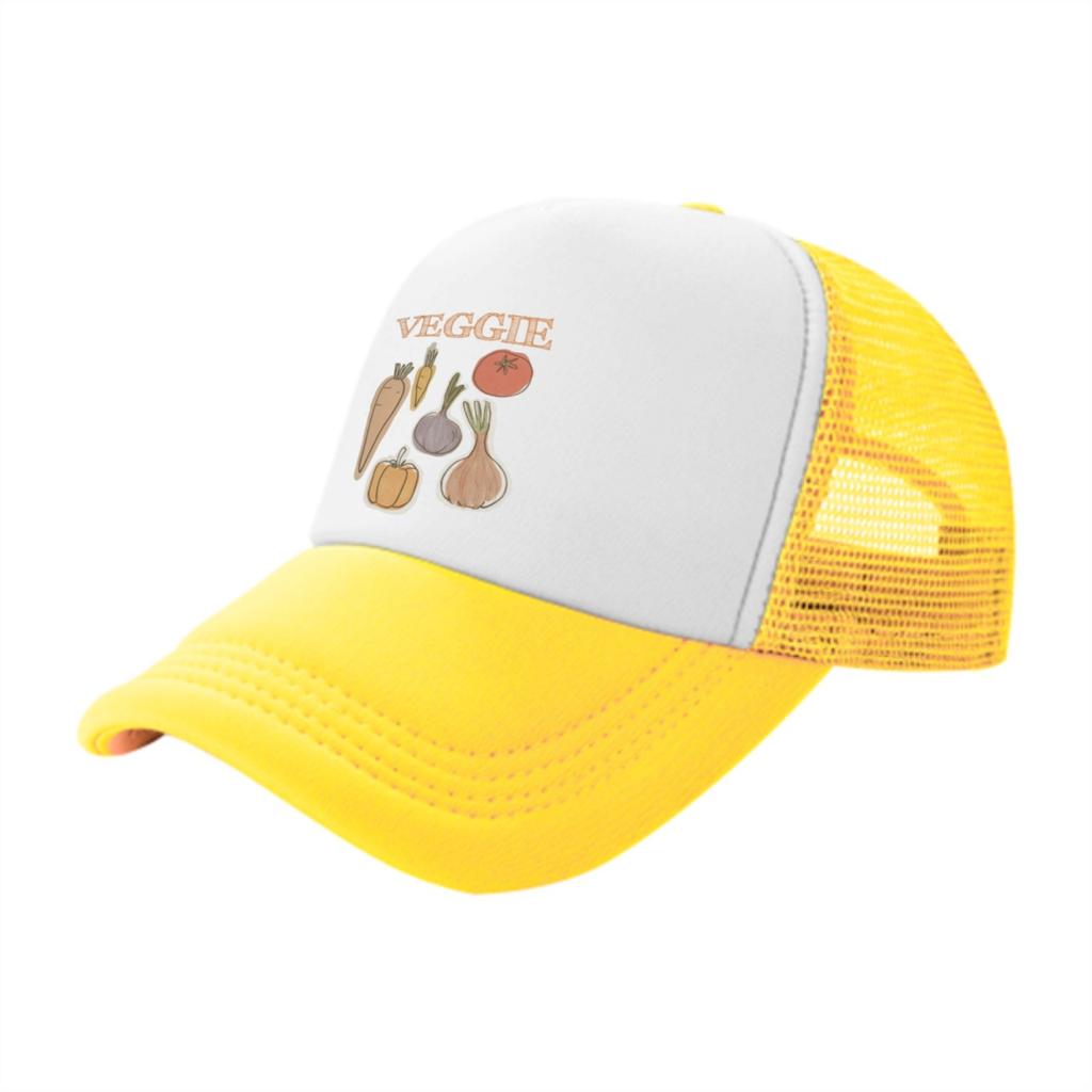 Vegetable Graphic Trucker Hat Unisex Adjustable Mesh Back Baseball Cap for Casual Outdoor