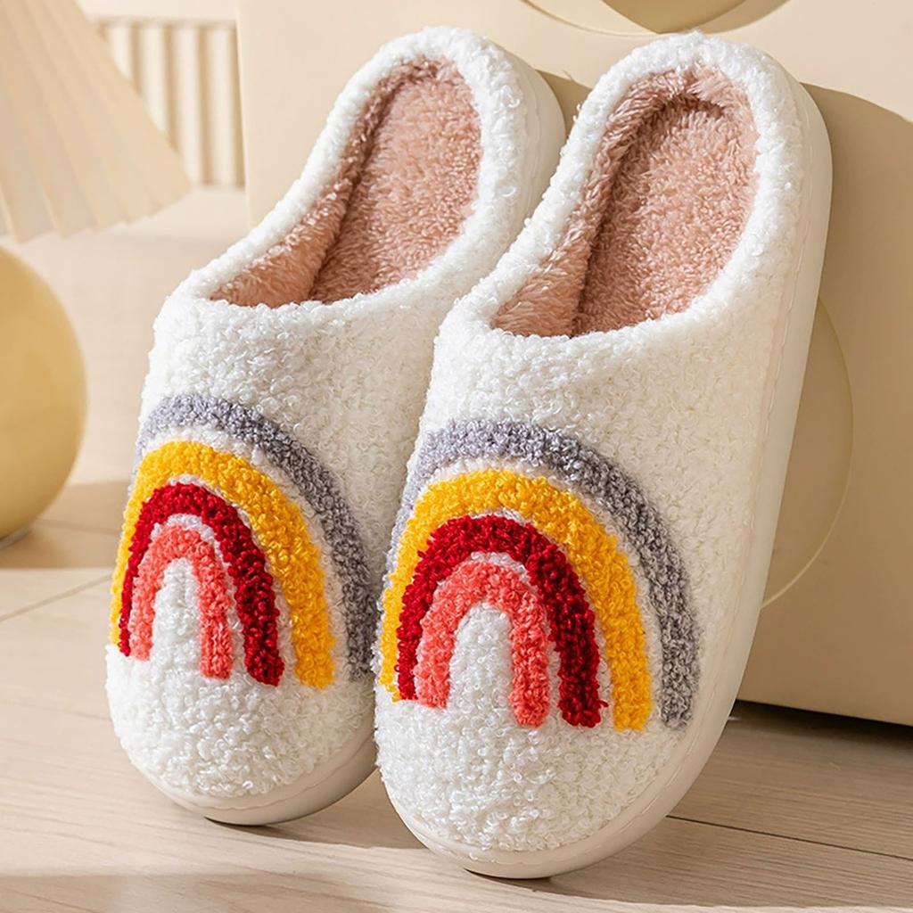 Women Home Slippers Winter Warm Home Slippers For Women Men Soft Plush Fuzzy Winter Holiday Slippers Slippers Zapatos Para Mujer