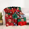 Ronaldo Legacy Celebration Personalized Text Blanket Throw Personalized Blanket Ultra-Soft Great for Chair Nap Picnics Bed All-Season Use