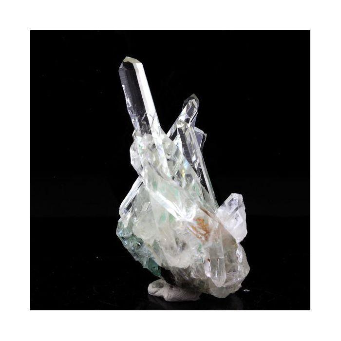 Pierres et Minéraux. Quartz + Chalcopyrite + Malachite. 136.0 ct. La Gardette Mine, Bourg d'Oisans, Isère, France.