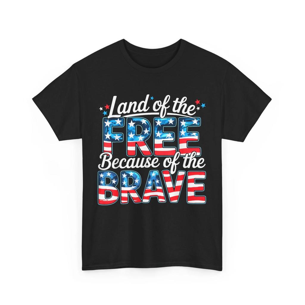 Memorial Day T-shirt, Land Of The Free Because Of Brave US Flag T-shirt