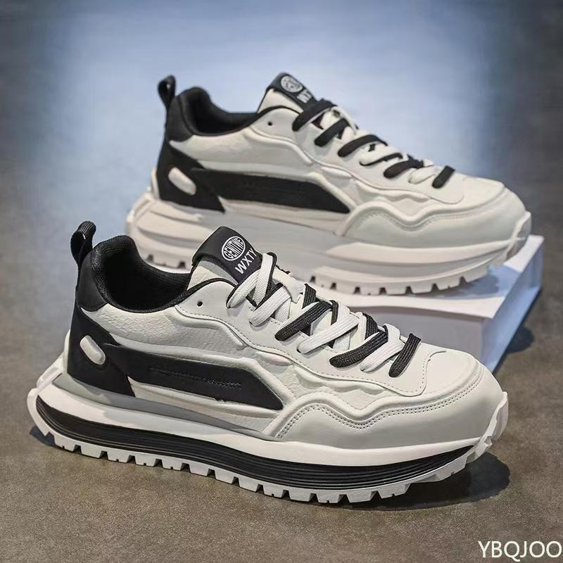 New Spring Autumn Simple Fashion Versatile Men's Shoes Casua Comfortable Sports Shoes Height Increasing Thick soled sneakers