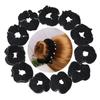 Velvet Hair Tie with Rhinestones - Non-Fading, Diamond-Studded Korean Scrunchie Hair Accessory
