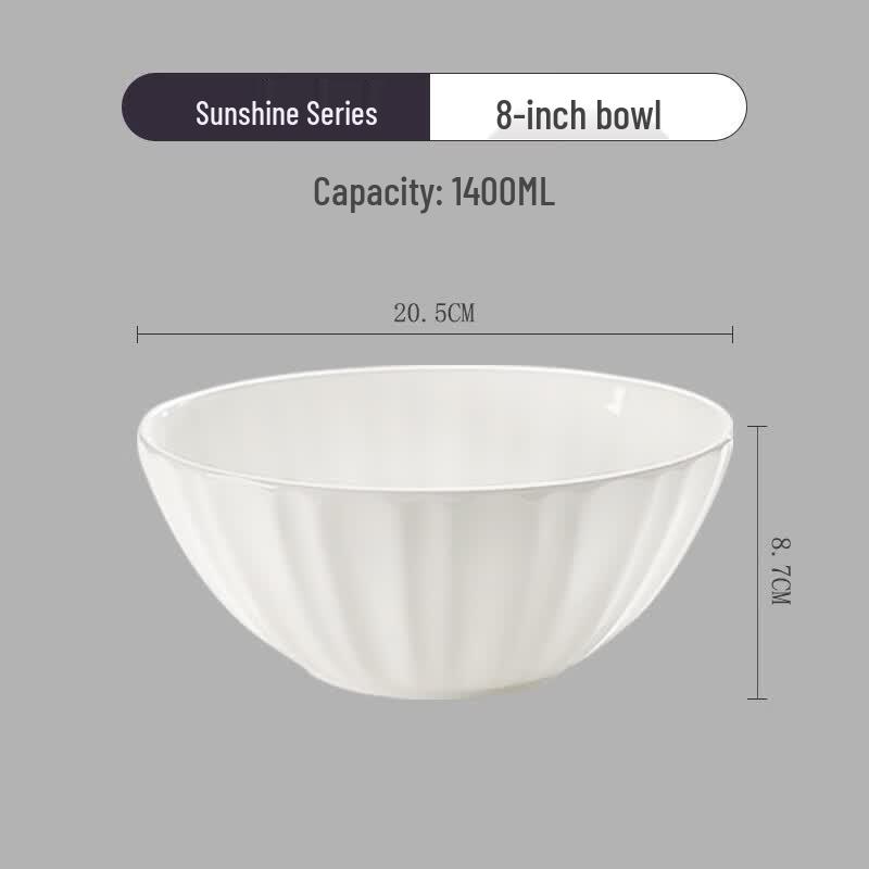 Qianxing Ceramic 8-inch Soup Bowl