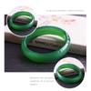 Natural Green Chalcedony Bracelet Fashionable Charm Emerald Bangle Women's Gift
