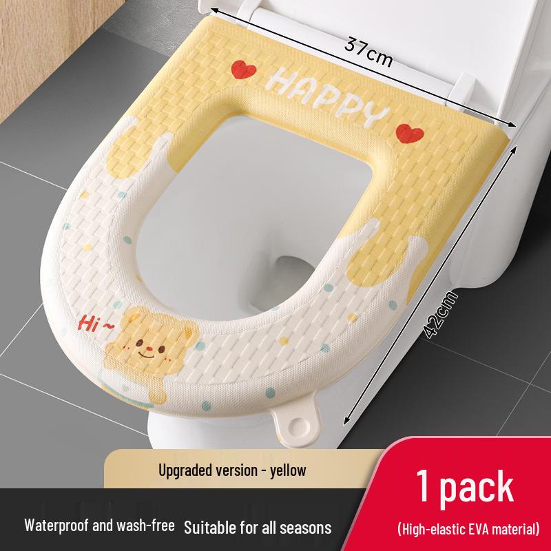 Universal Waterproof Washable Toilet Seat Cushion for All Seasons - 2024