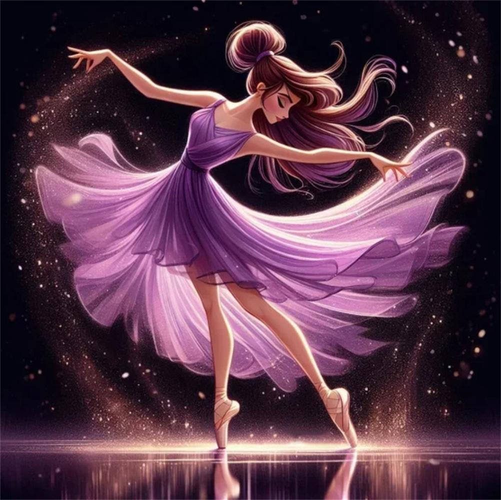 Disney 5D Diamond Painting Dancing Princesses Cross Stitch Mosaic Kit Home Decoration Wall Sticker DIY Handmade Gift
