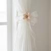 Organza Material Curtain Tieback Pink Tulip Bow Drapery Tieback  Living Room Window