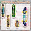 Hiboom 50 Pack Fingerboard Finger Skateboards Professional Finger Boards Collectible Mini Skateboards Creative Fingertips Movement Toys Finger Sports