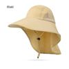Men's UV Protection Wide Brim Waterproof Sun Hat for Fishing, Hiking, and Outdoor Activities
