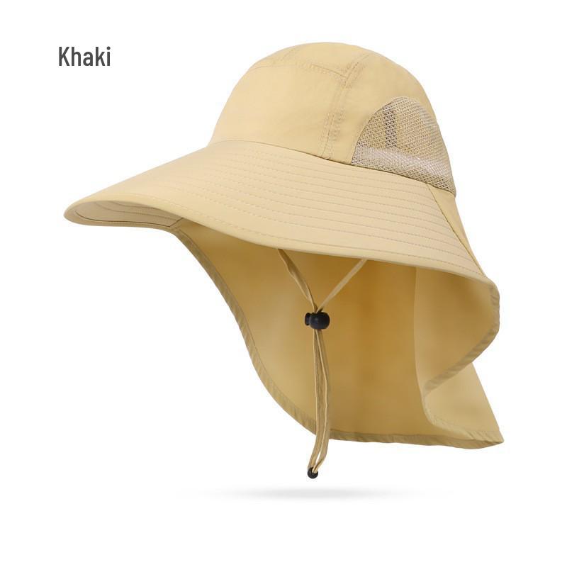 Men's UV Protection Wide Brim Waterproof Sun Hat for Fishing, Hiking, and Outdoor Activities