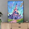 Diamond Mosaic Colorful Diamond Painting Beautiful Castle Full Round Embroidery Cartoon Creative Hobbies Wall Decor