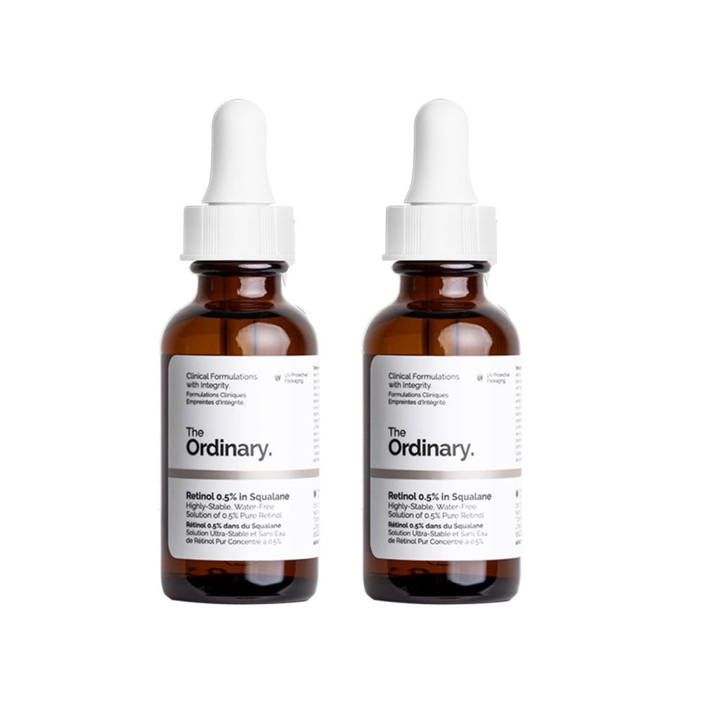The Ordinary Retinol 0.5% in Squalane (Set of 2) - 30ml x 2 Intermediate Strength Anti-Aging & Resurfacing Night Serum