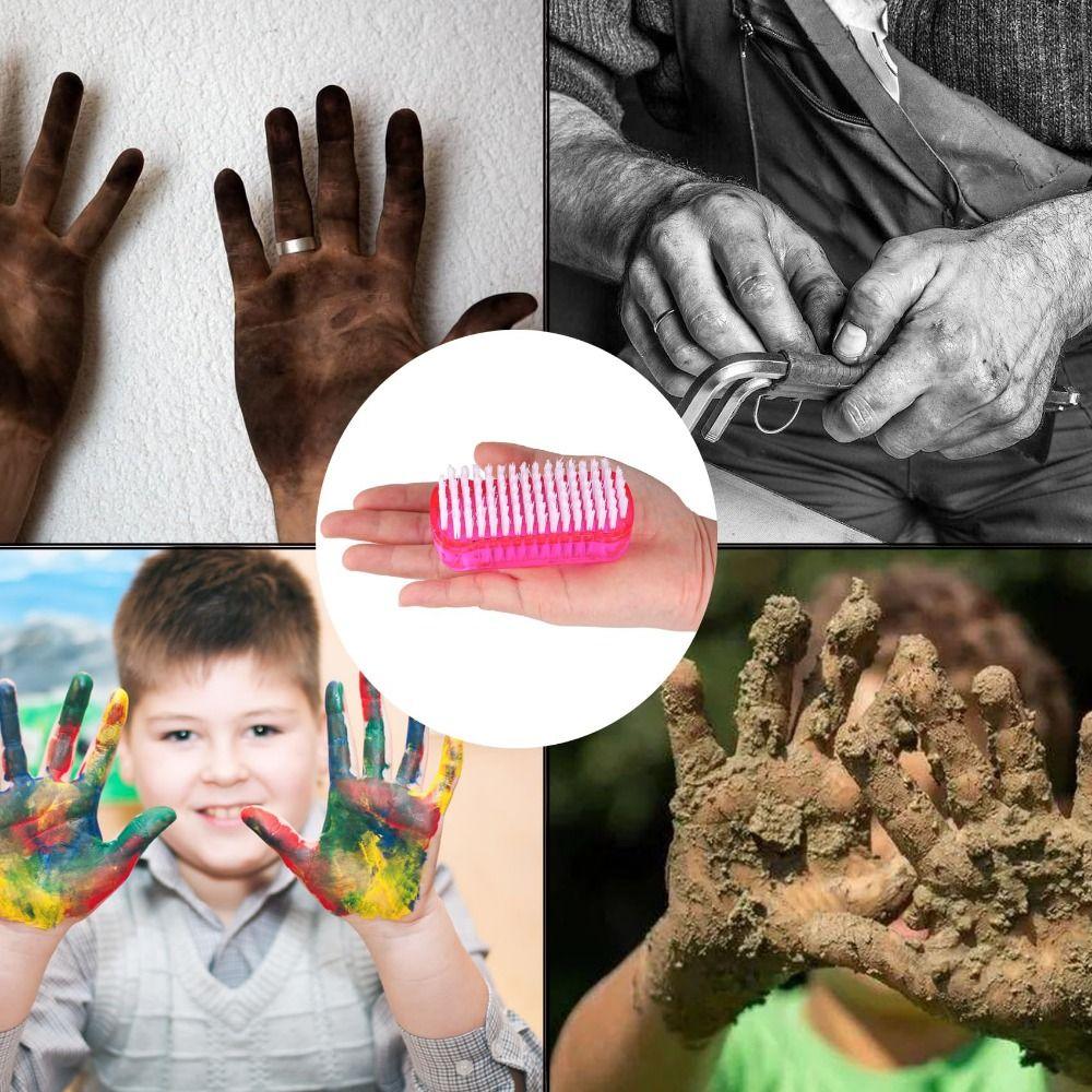 4pcs Multifunctional Nail Art Dust Brush Double-Sided Manicure Tool  Cleaning Fingernails