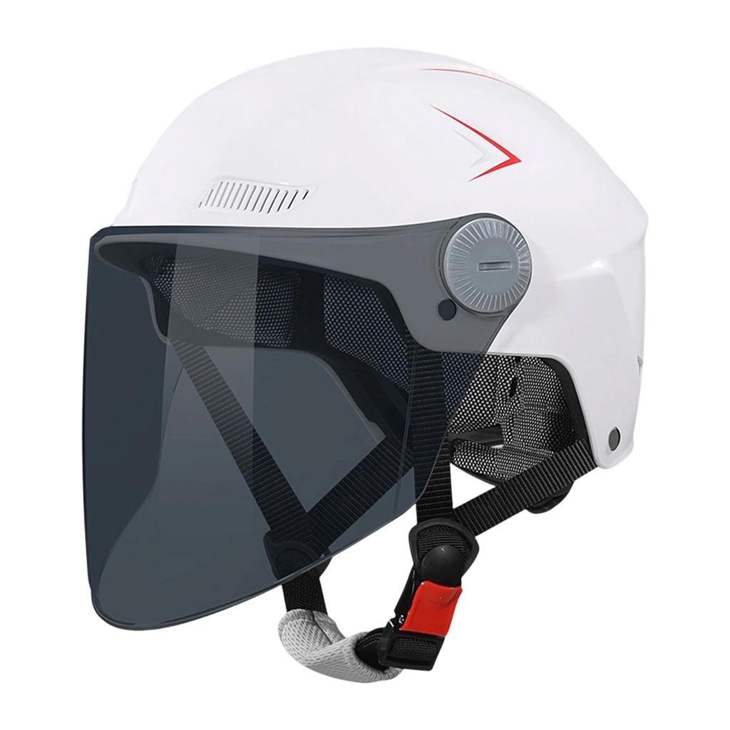 Unisex Summer Half Helmet for Scooter , Lightweight Breathable with Sun Visor for Sun