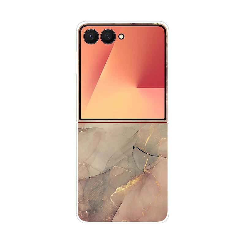 Luxury Transparent Phone Case For Samsung Galaxy Z Flip 7 Cases Hard PC Folding Cover For Galaxy Z Flip7 Shockproof Capa Fundas