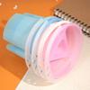 2 Pcs Translucent Paint Brush Wash Bucket Thickened Design Painting Pen Holder  Watercolor