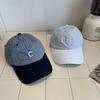 New Style, Striped Embroidered Baseball Cap, Female, Small Face, Hat, Casual Sun Shading Duckbill Cap, Male Instagram Trend