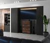 Chest of Drawers with 4 Drawers Gray Vintage 60CM TV Cabinet Living Room Furniture Sideboard
