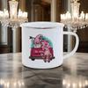 Valentine Gift Coffee Mugs For Couples Holiday Present Drinkware Breakfast Cup Pink Enamel Mug Love Milk Cups Romantic Funny Tea