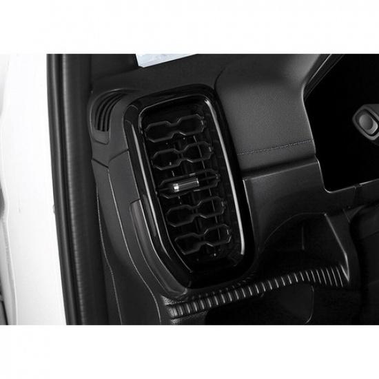 Car Console Side Outlet Vent Frame Cover For Ford Ranger -2024 Bright Black