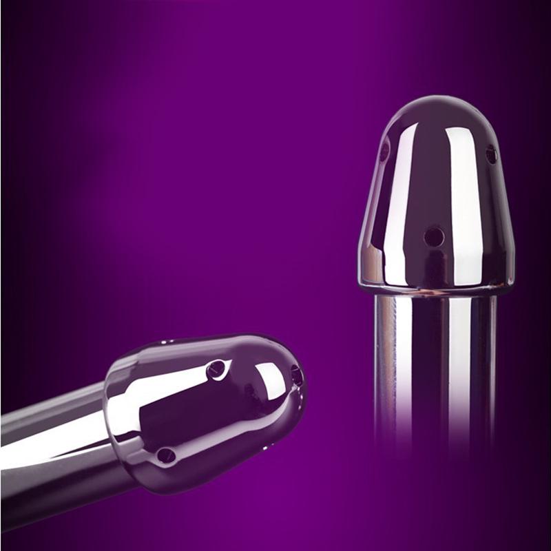 Faucets Brushed Anal Douche Cleaning Enemator with 3 Styles Head Plug Enema Metal Anal Cleaner
