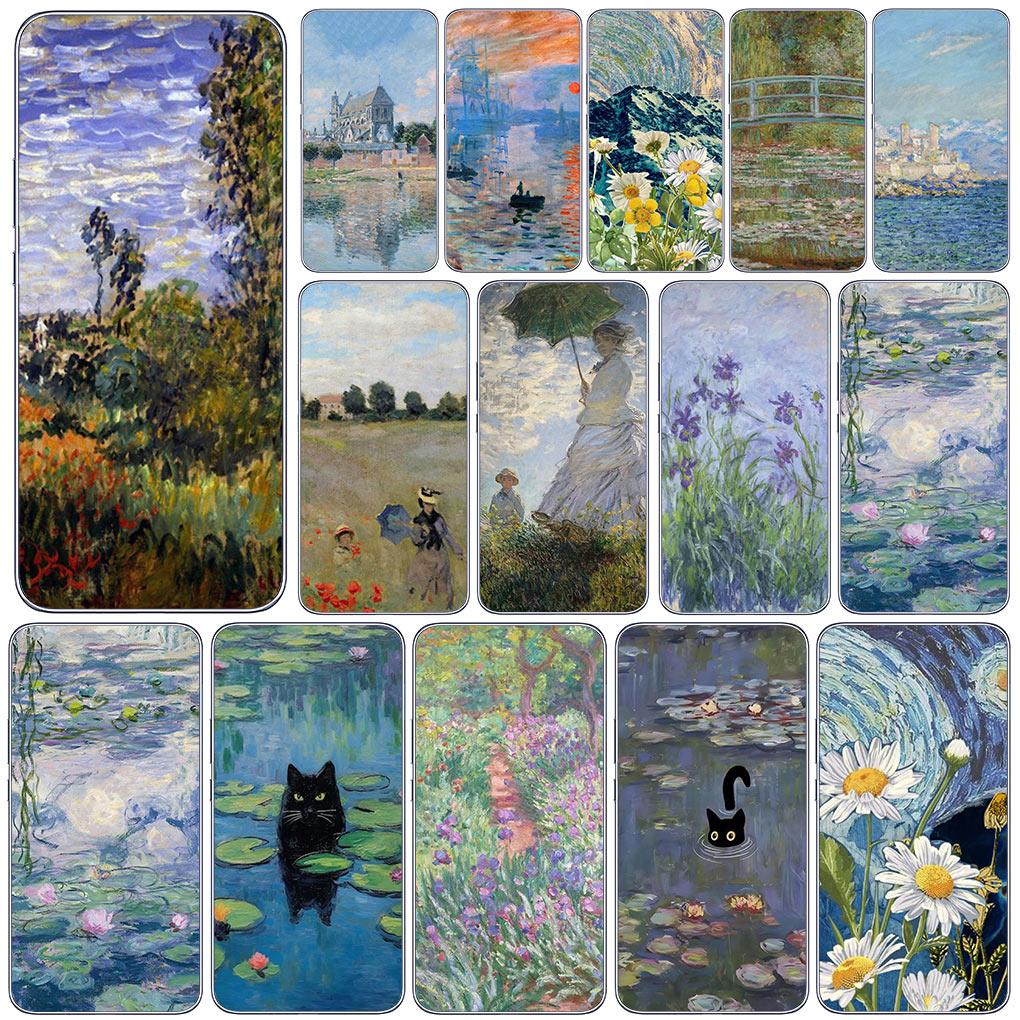 Claude Monet Impressionism Painter Phone Cover for Motorola Moto G13 G14 G53 G54 G62 G72 G82 G84 E13 E20 G42 G32 G23 G22 Case