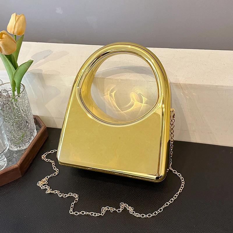 

Роскошная вечерняя сумочка-клатч для женщин, золотая сумка, дизайнерская сумка из высококачественного ПВХ, модные сумки через плечо для помады