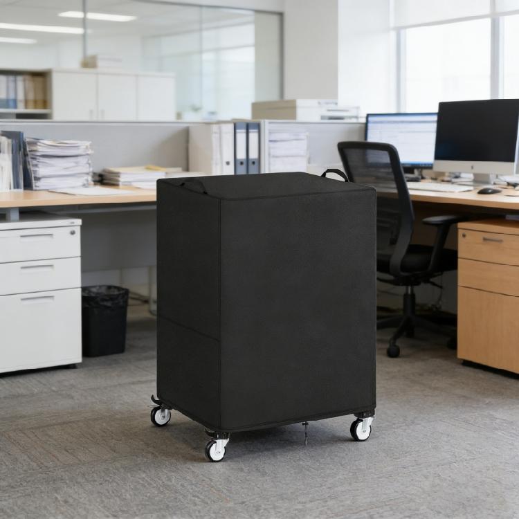 Professional AV Cart Equipment Cover 25x19x40Inch Waterproof Trolley Dustproof Cover for Offices Equipment Management