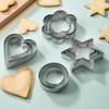 12-Piece Stainless Steel Cake, Biscuit, and Bun Mold Set