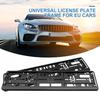 2Pcs Black Car Licence Plate Holder Bracket EU Standard Frame Anti-corrosion Waterproof Mount Auto Accessories Durable Accessory License Plate Covers