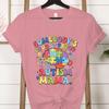 Autism Gift for Mom Crew Neck Short Sleeve Tshirt Loud  Proud Autism Mama Classic Tshirts Autism Awareness Day Mama Clothing