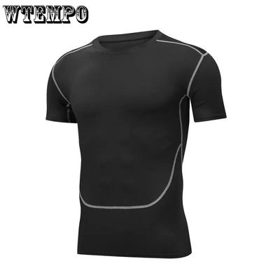Tights Herren Fitnesskleidung Sport Laufanzug Basketballtraining Schnelltrocknende Kleidung Herren Hochelastisches T-Shirt Fitnesskleidung