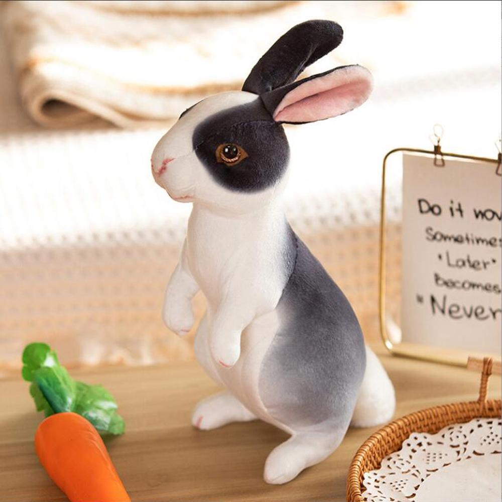 

Standing Style Simulated Rabbit Stuffed Children Plush Toy Birthday Gift Stylish Appearance Durable Quality Easy to Use Practical Daily Use 27cm