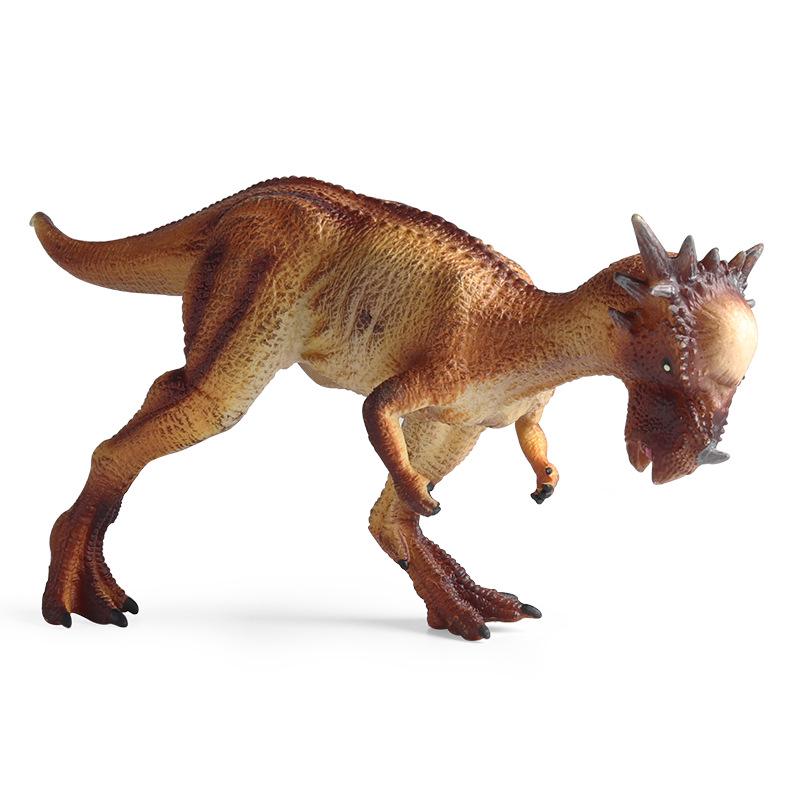 Kids' Jurassic Dinosaur Toy Model: Pachycephalosaurus, Stygimoloch & T-Rex.