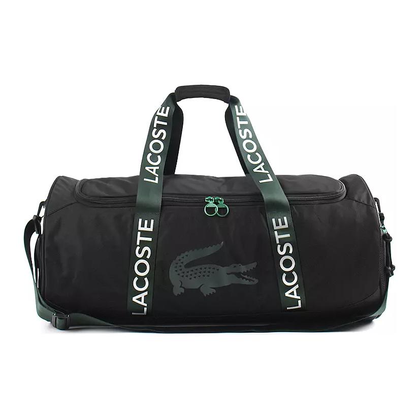 

Lacoste Повседневная Спортивная Сумка через плечо с логотипом из полиэстера для путешествий Унисекс Сумки NH4495WW Black & Green