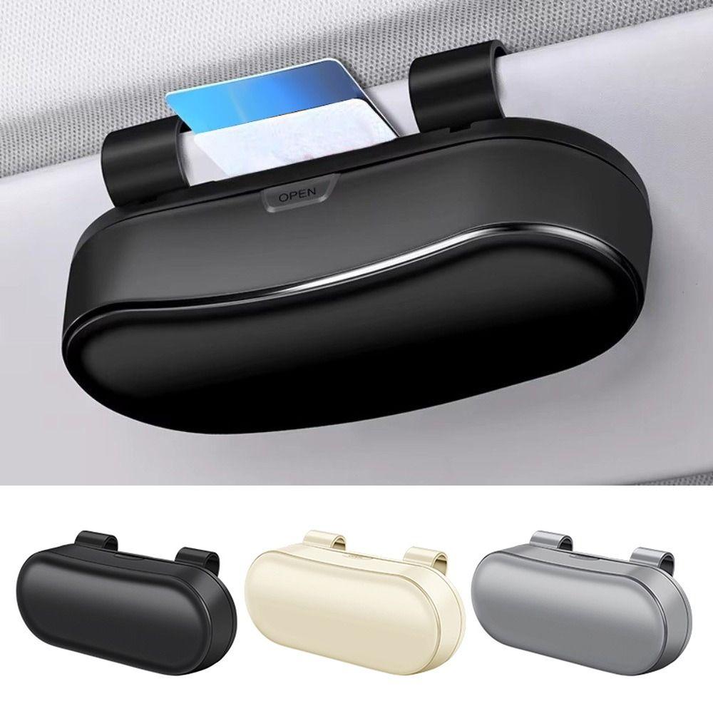 Buckle Mount Glasses Holder ABS Resin Car Sun Visor New Car Glasses Case