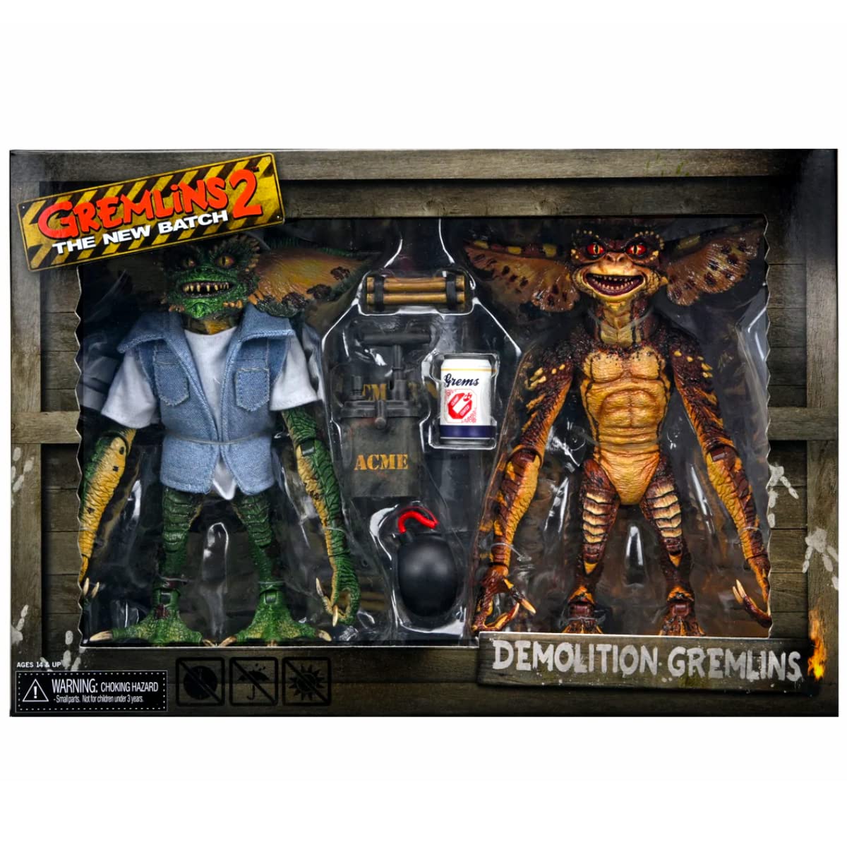 

Gremlin 2 Action Figure Demolition Gremlin set NECA 7 2-Pack 2-piece [item] коричневий