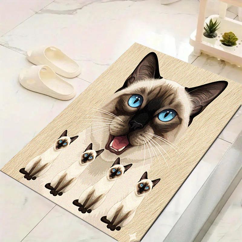 Cow Cat Siamese Carpet Rug for Living Room Bedroom Home Sofa Decoration,Kids play Non-slip Floor Mat