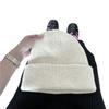 Hat women's autumn and winter wool hat trendy plain cold hat pullover hat solid color versatile knitted hat confinement hat